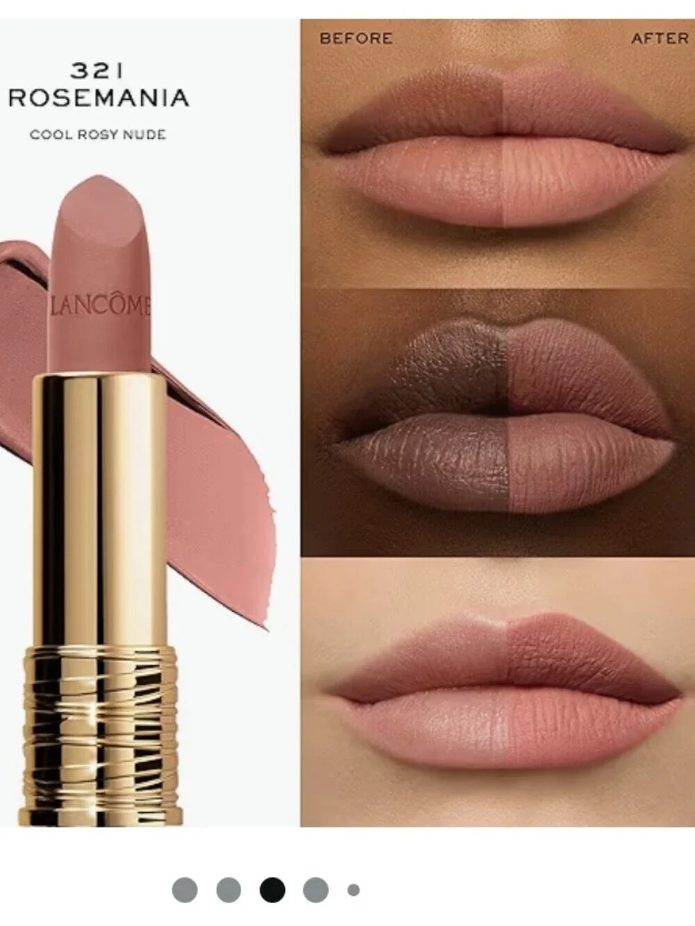 Lancome L'Absolu Rouge Drama Matte Lipstick: Rosemania (321) .05oz (TS), NWOB